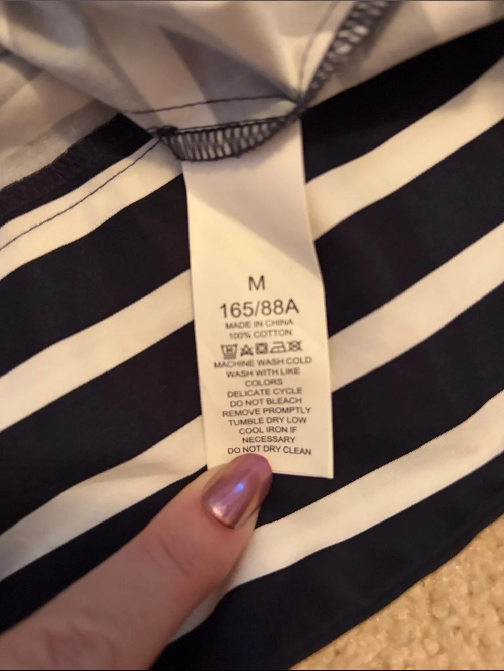 kate spade White Top with Navy Striped Skirt Dress